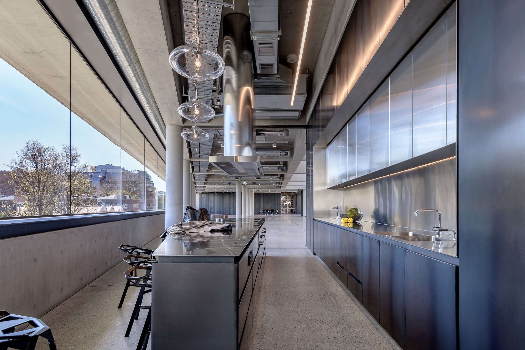 dangrove commercial kitchen stainless steel interior