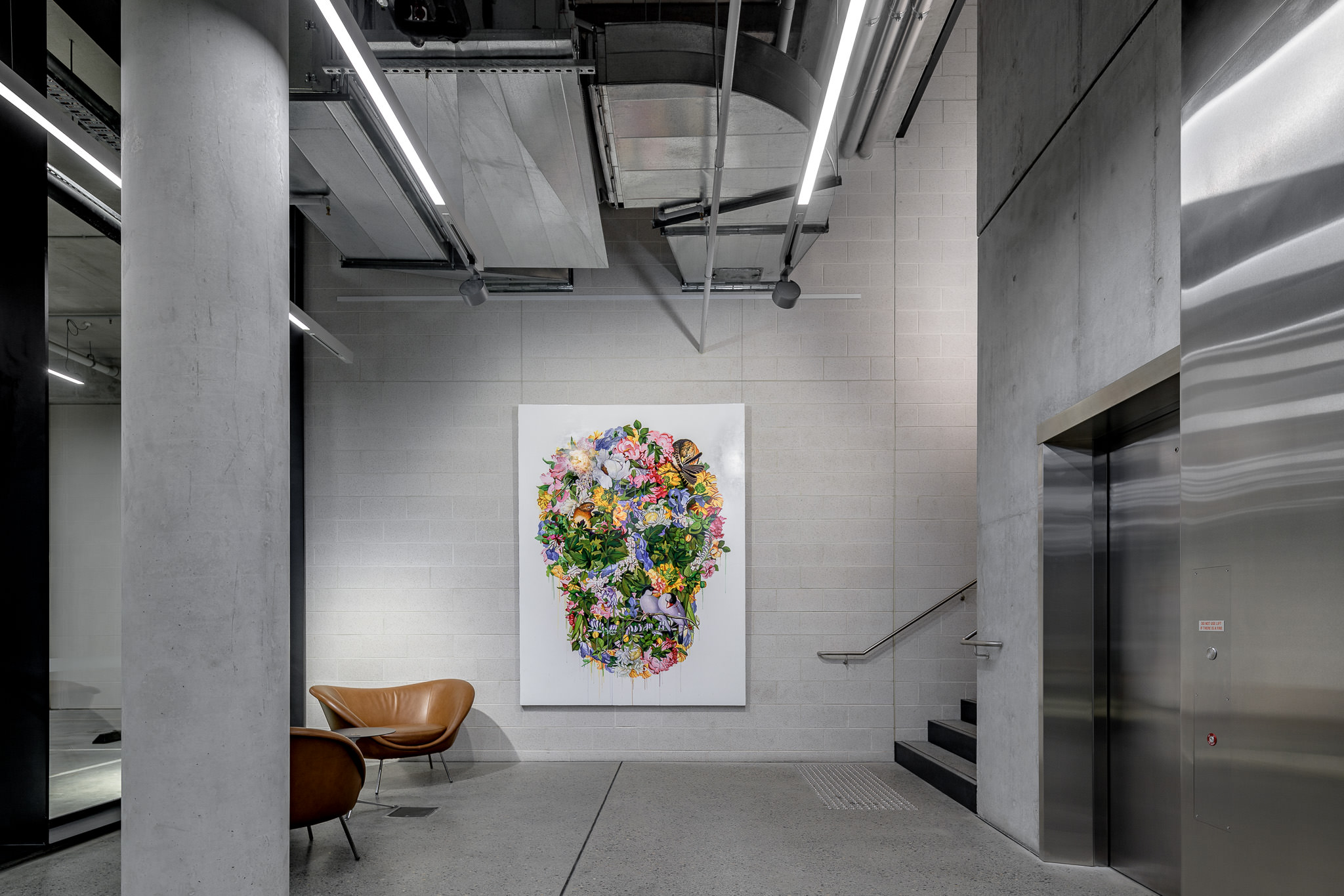 dangrove entry reception concrete interior