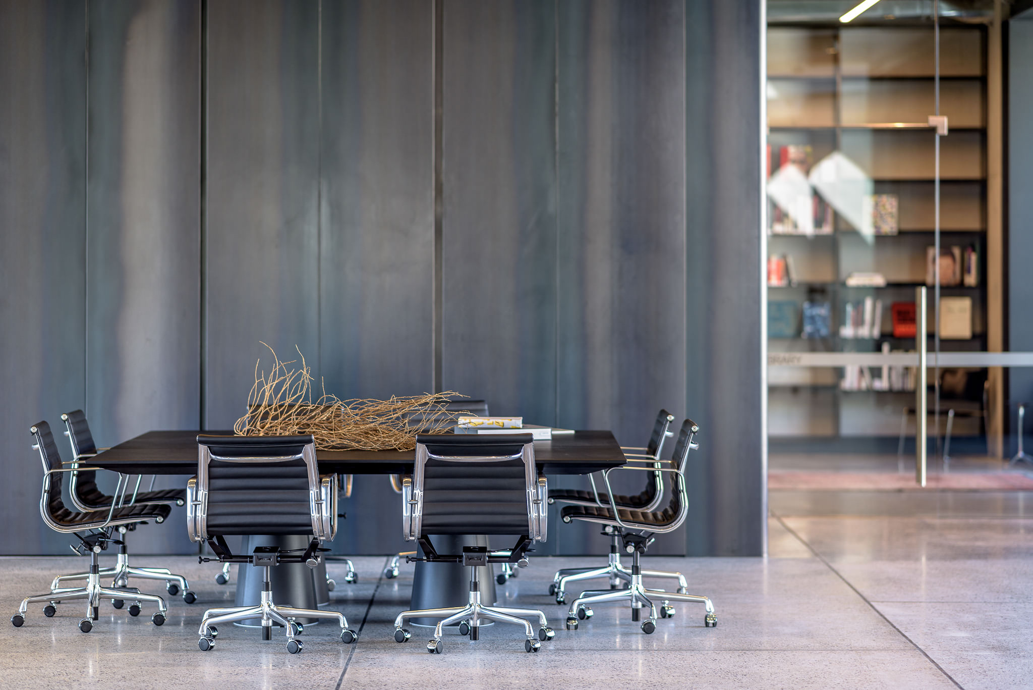 dangrove function room boardroom blackened steel