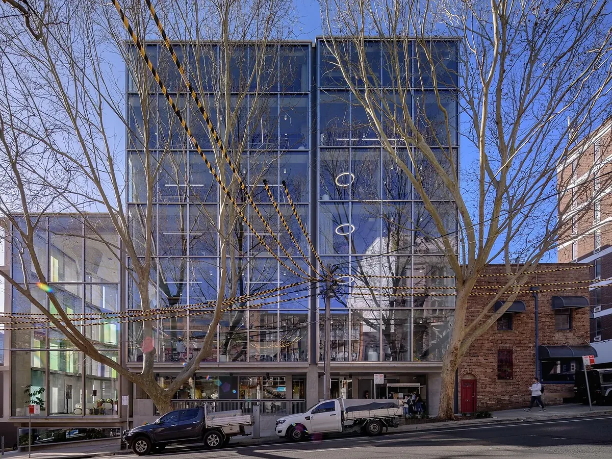 foveaux street office construction sydney glass street facade foveaux street office construction sydney glass street facade