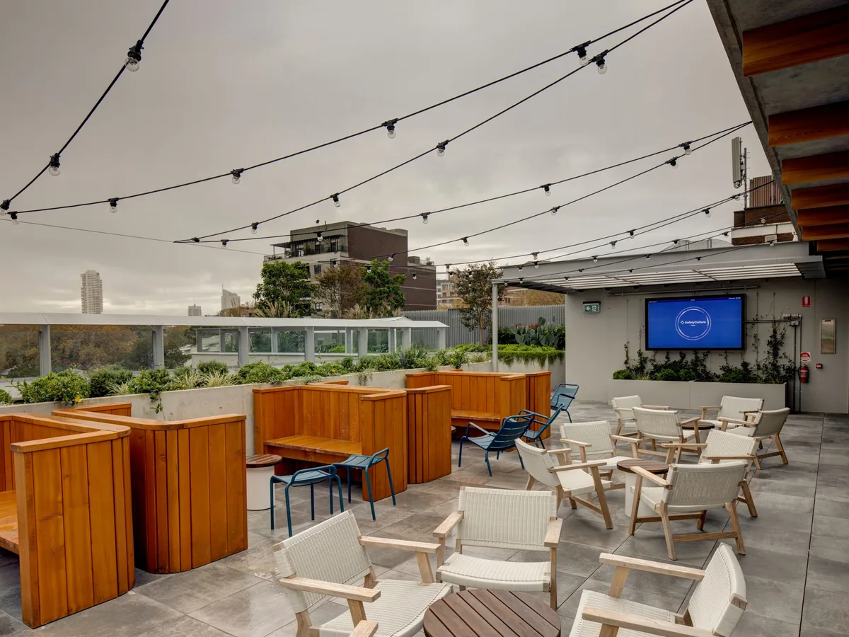 foveaux street office construction sydney rooftop terrace foveaux street office construction sydney rooftop terrace