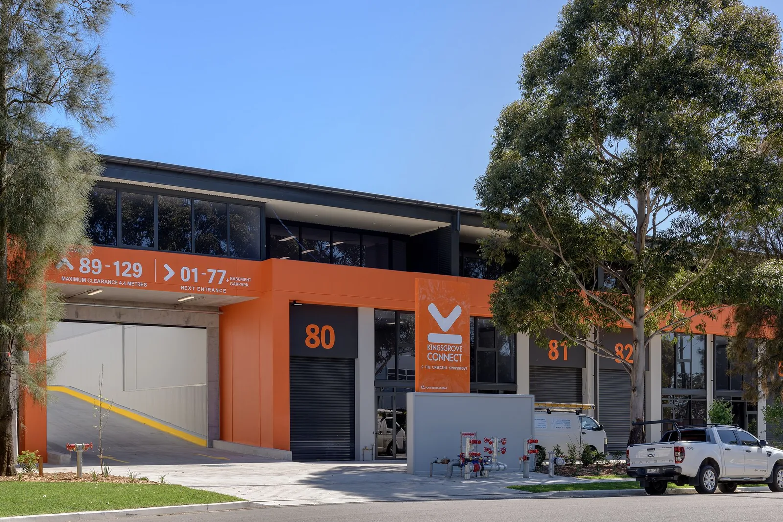kingsgrove connect main warehouse facade kingsgrove connect main warehouse facade