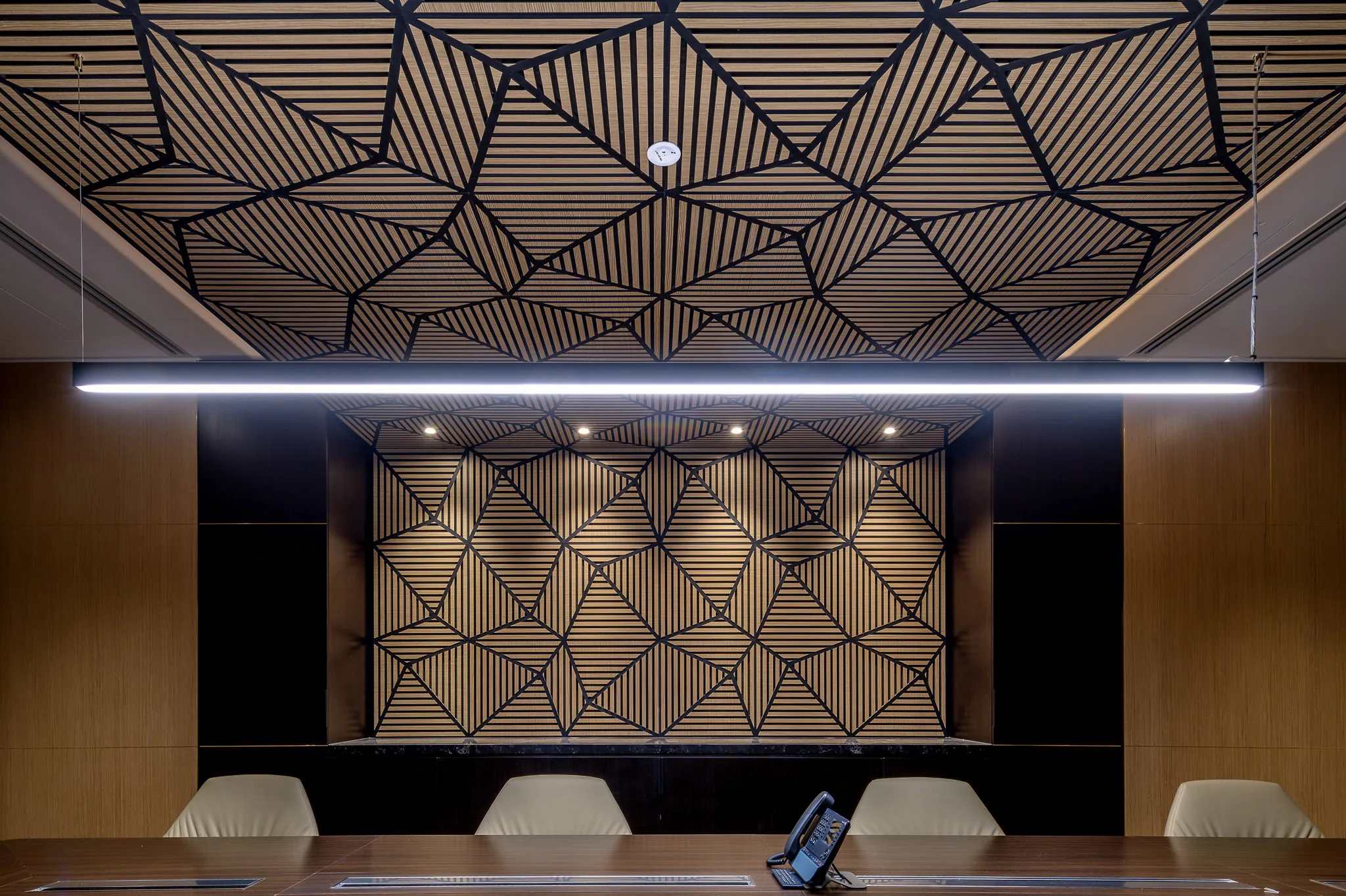 bankstown rsl sydney commercial construction boardroom feature ceiling