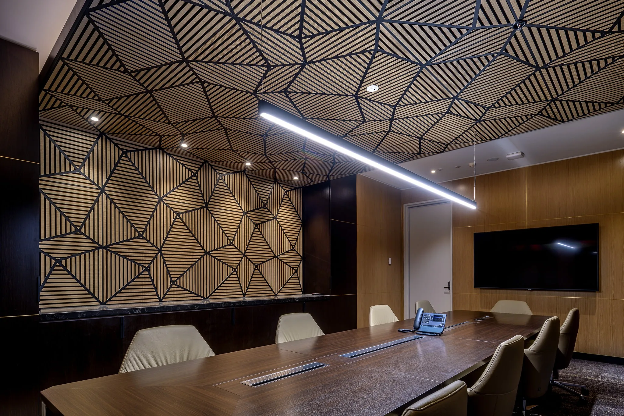 bankstown rsl sydney commercial construction boardroom side view