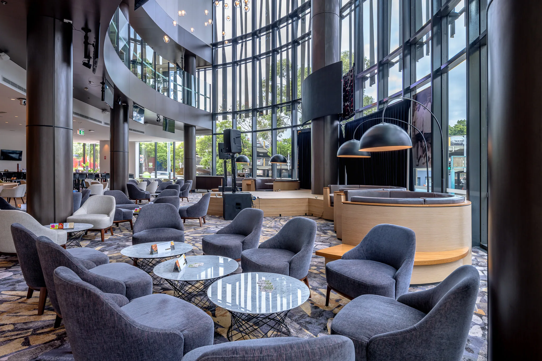 bankstown rsl sydney commercial construction lounge area