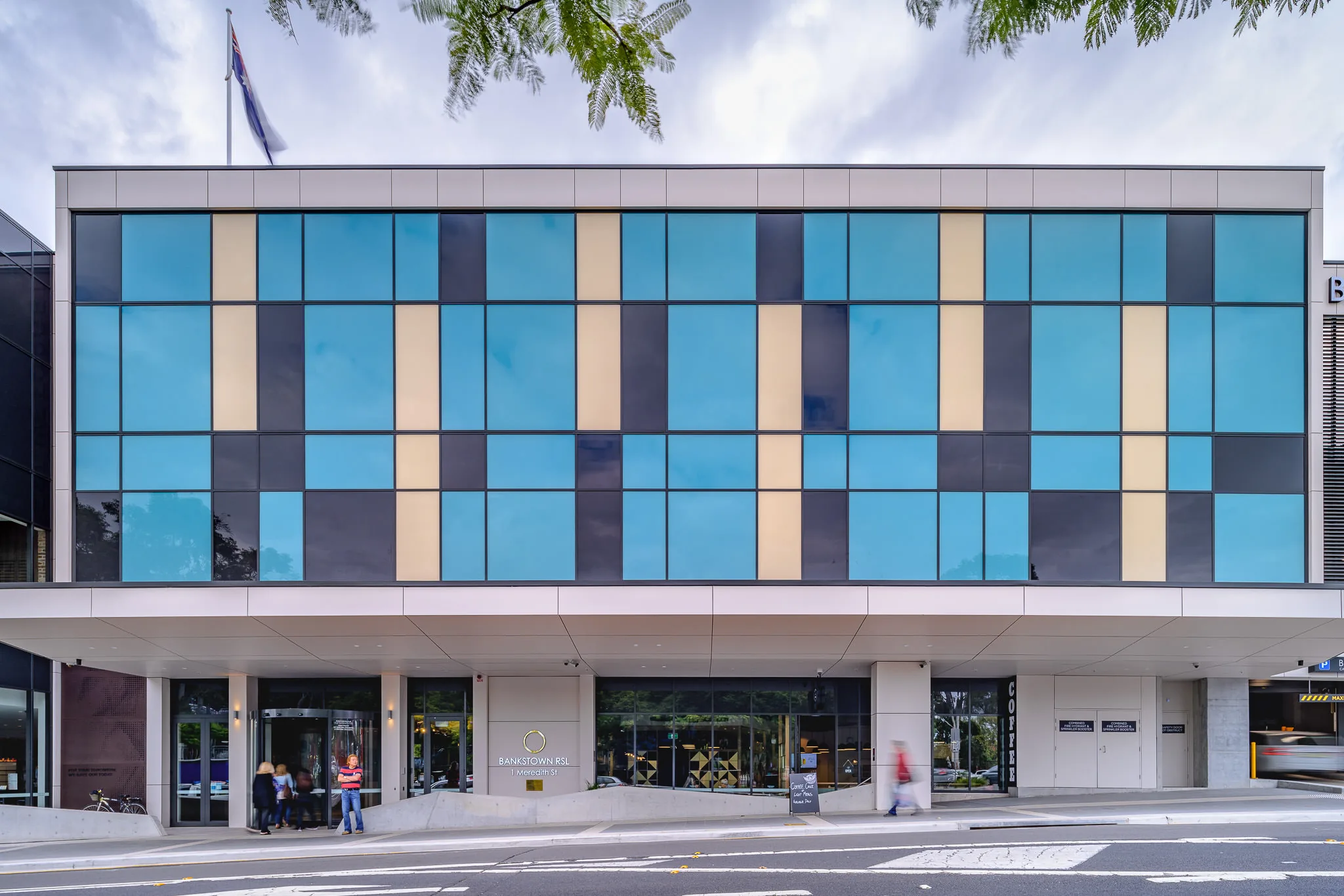 bankstown rsl sydney commercial construction merewether street elevation