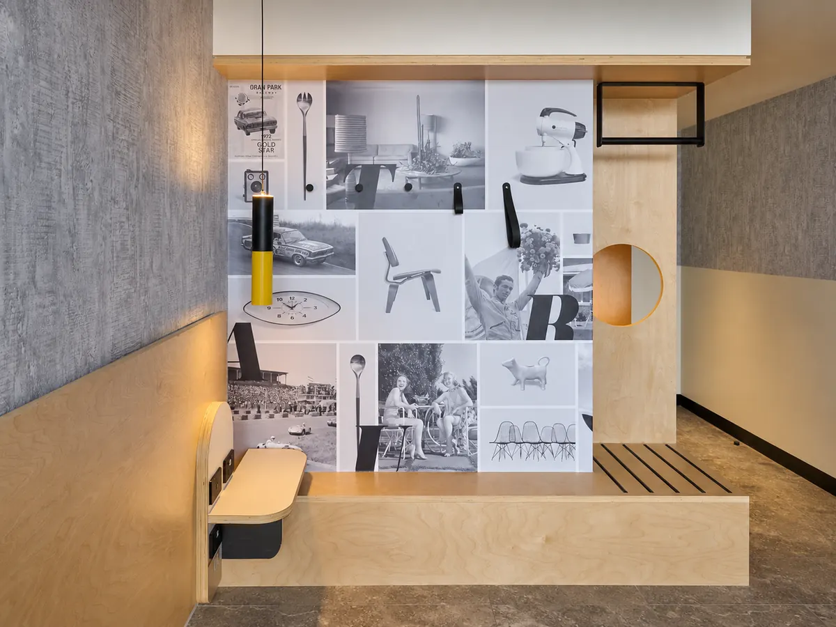 atura hotel sydney custom joinery feature wall