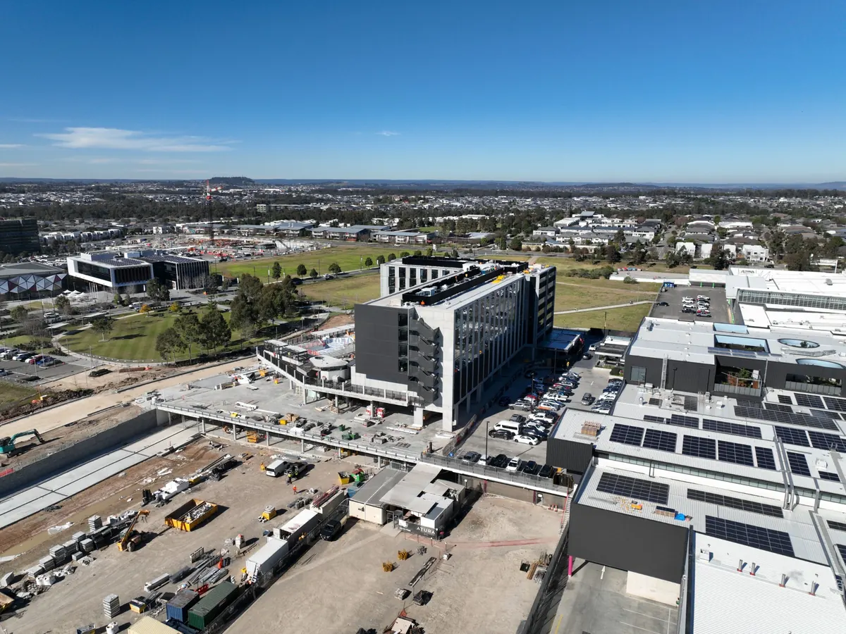 atura hotel sydney exterior construction aerial view 01