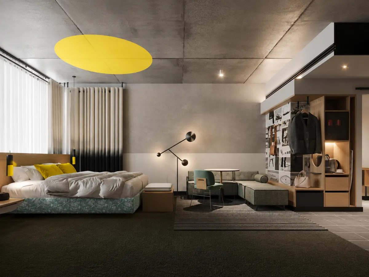 atura hotel sydney guest room interior