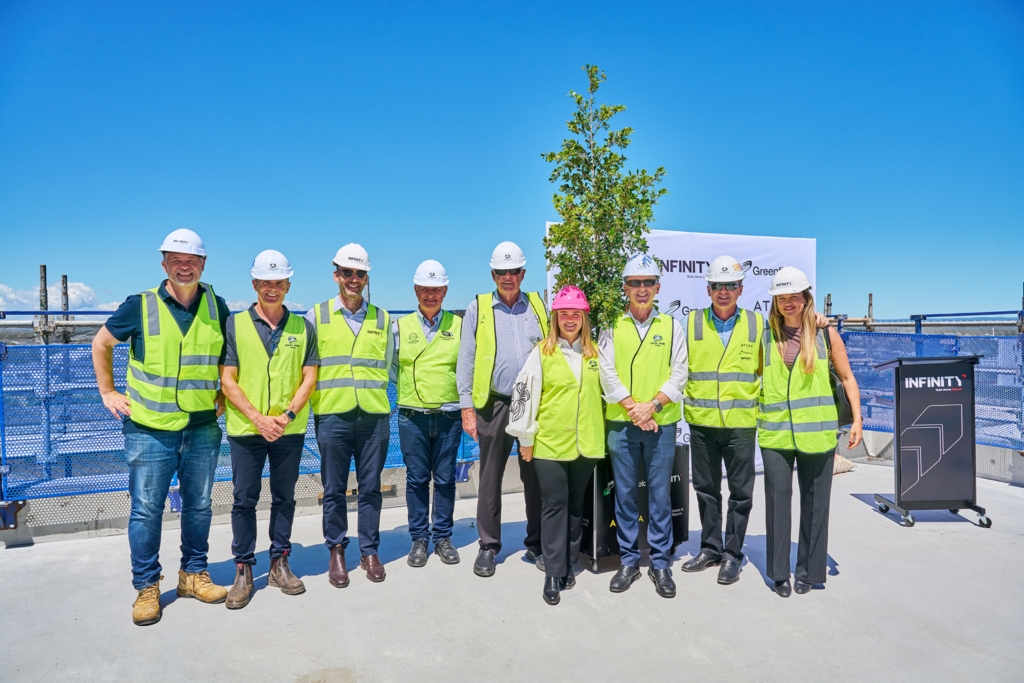 Atura Hotel Oran Park Topping Out Ceremony Construction Team