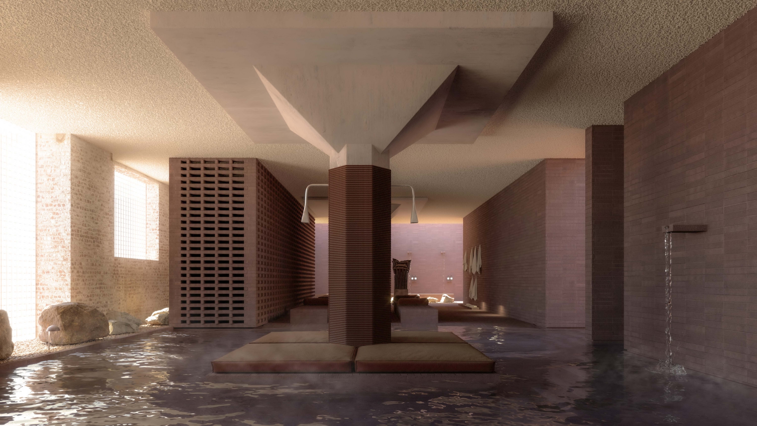 interior render of Sense of Self Wellness Centre Surry Hills designed by RITZ&GHOUGASSIAN