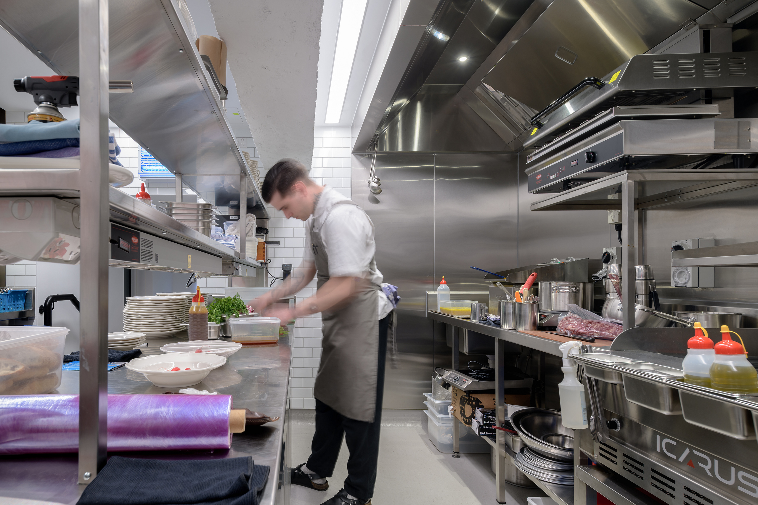 Privé Melbourne fit-out modern commercial kitchen