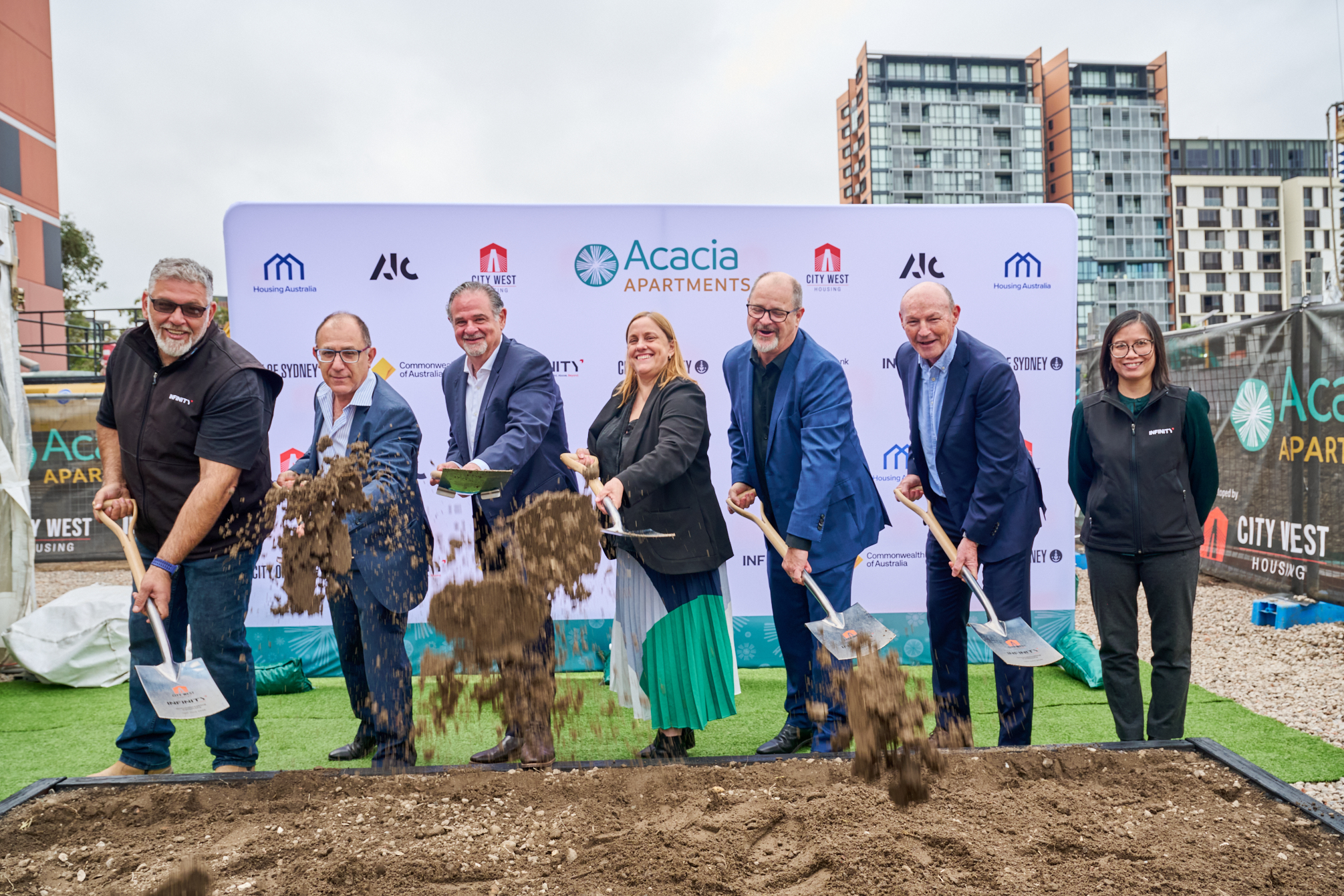 acacia apartments groundbreaking ceremony Acacia Apartments groundbreaking ceremony at Green Square