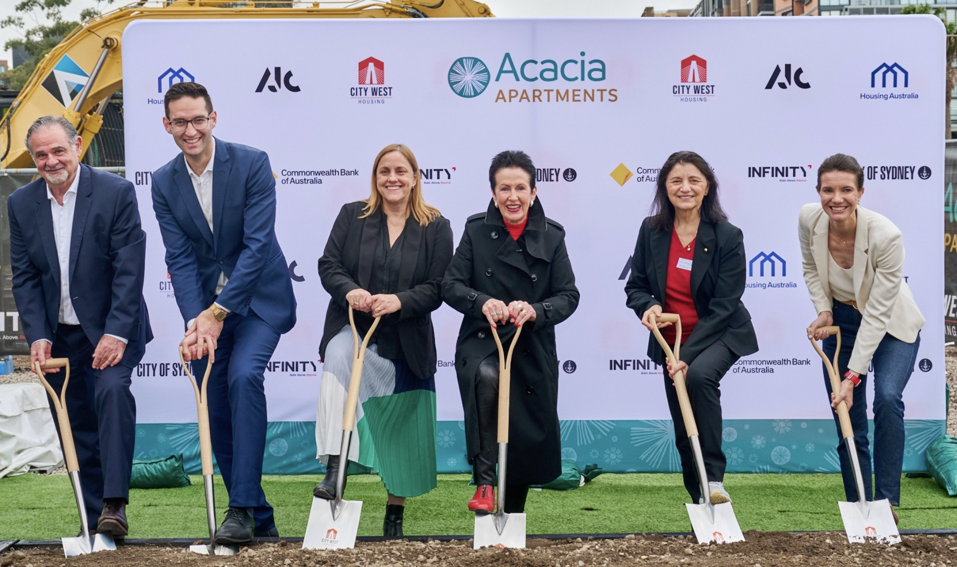 acacia apartments groundbreaking infinity constructions with lord mayor