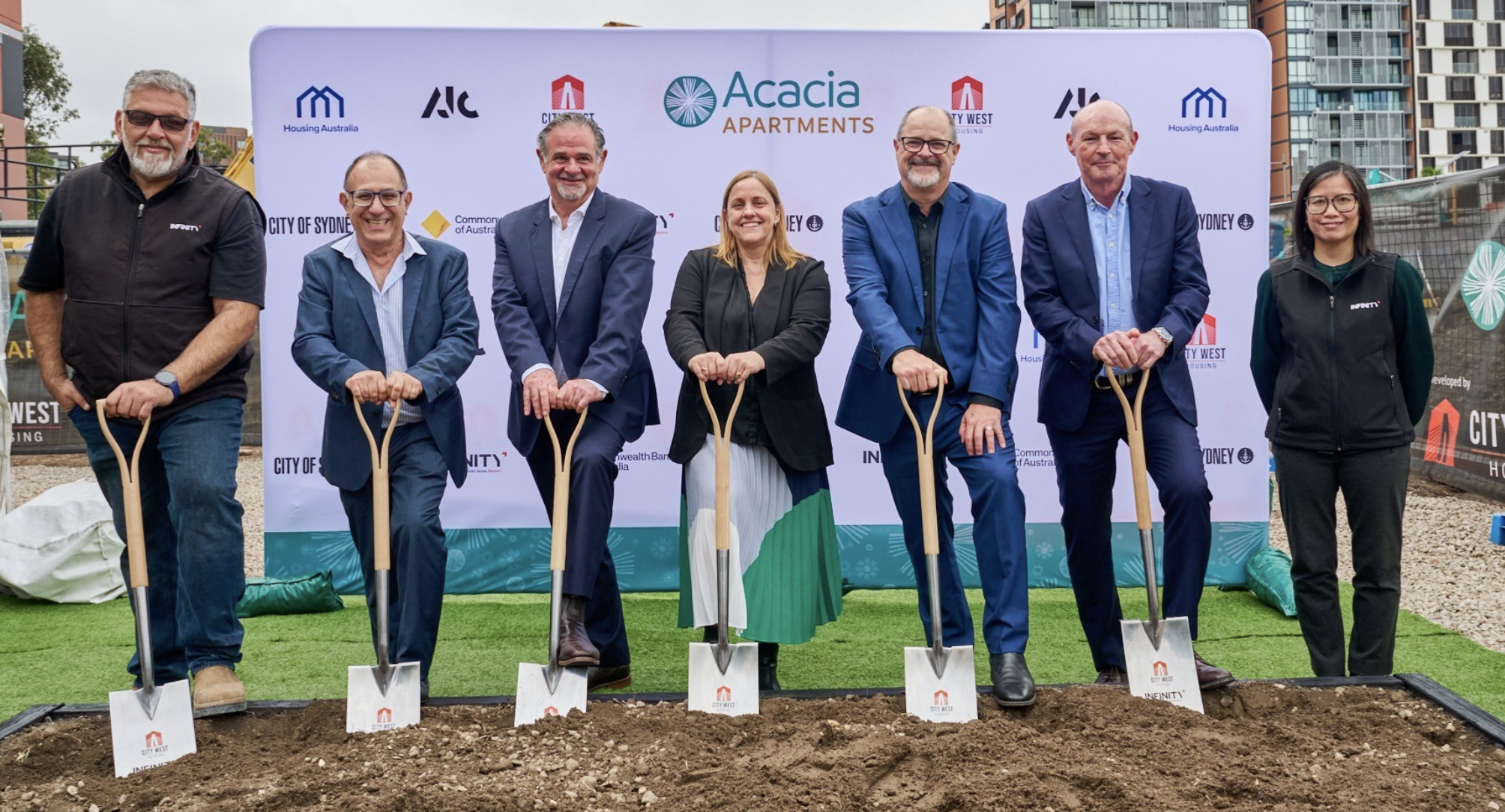 acacia apartments groundbreaking infinity constructions