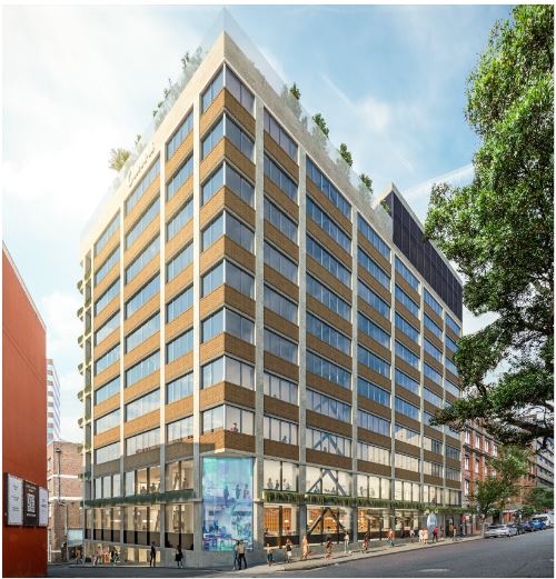 Architectural visualisation of Canva’s new Sydney headquarters in Surry Hills