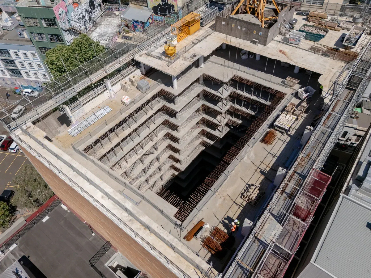 canva sydney headquarters concrete structure aerial 02 canva sydney headquarters concrete structure aerial 02