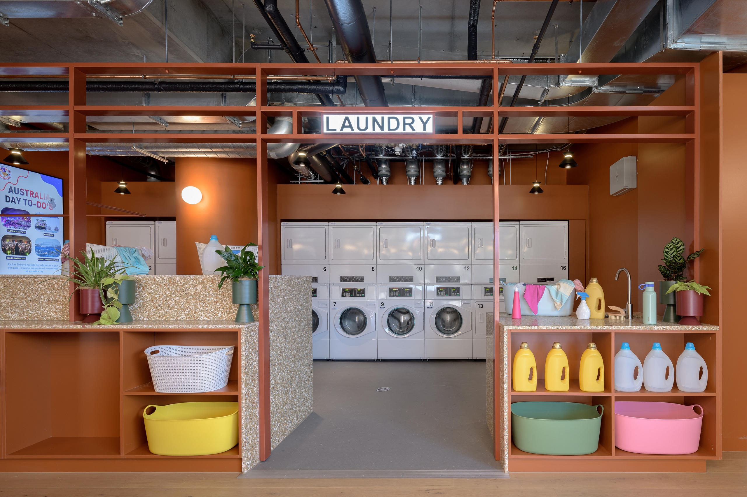 scape lachlan student laundry kensington Communal laundry facilities at Scape Lachlan student accommodation