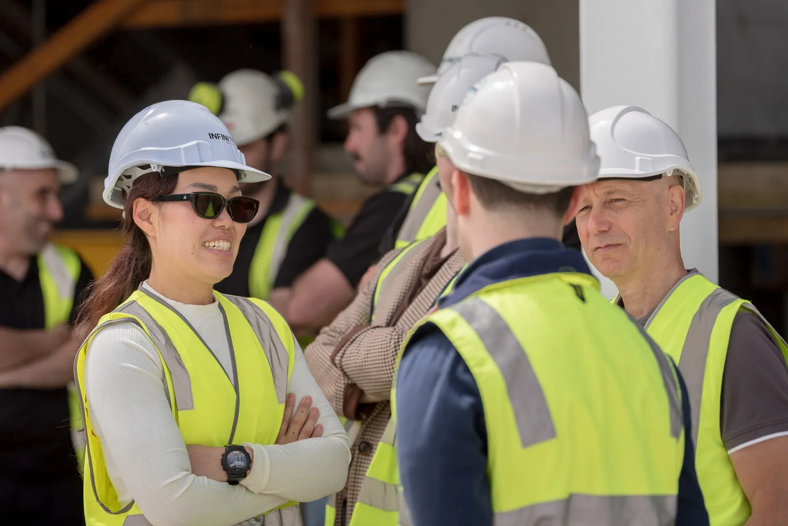 Construction industry representatives attending the Canva Sydney Campus project celebration