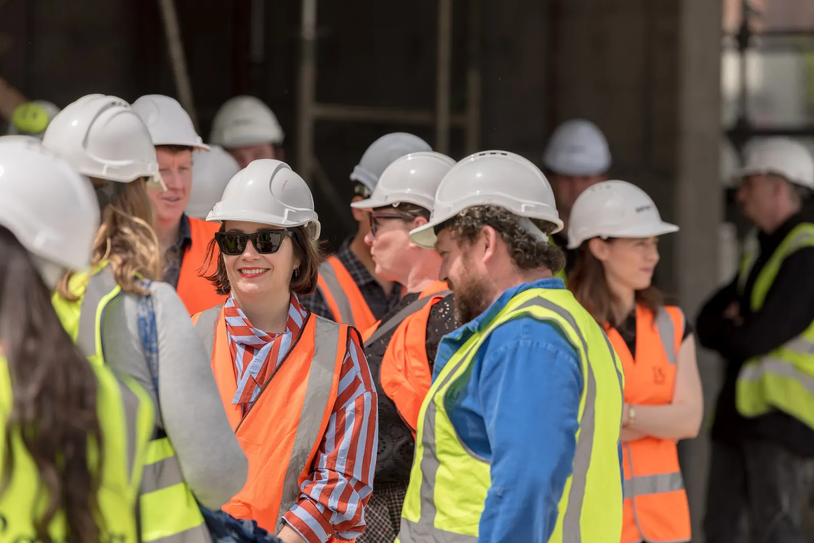 Canva Sydney Campus project attendees listening and celebrating on site