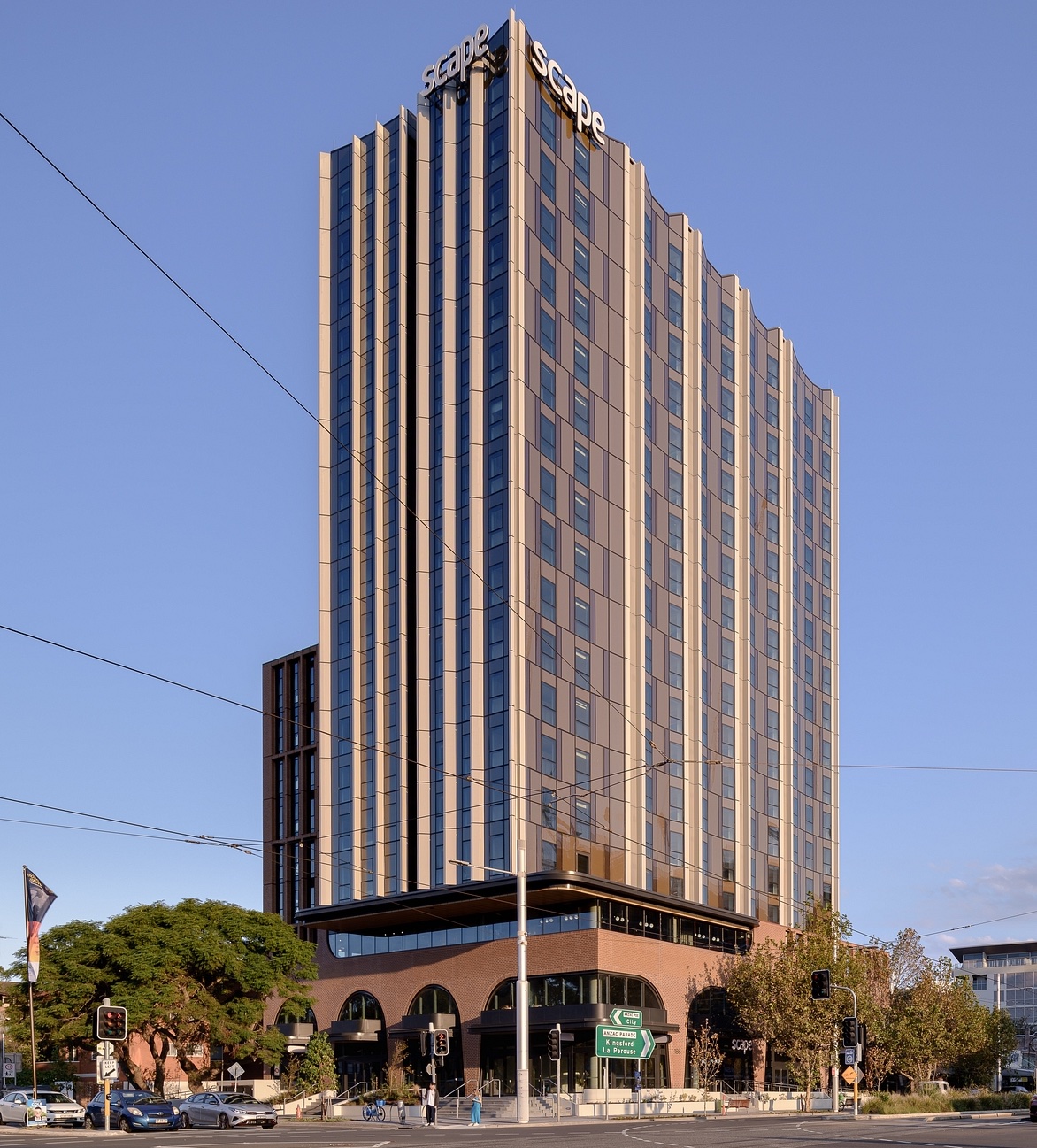 Scape Kensington Exterior Exterior view of Scape Kensington student accommodation in Sydney